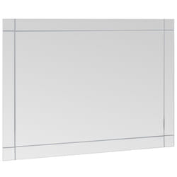 vidaXL Wall Mirror Glass Decorative Cosmetic Make up Mirror Home Decoration