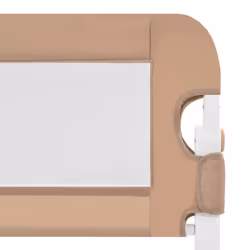 vidaXL Toddler Safety Bed Rail Taupe 102x42cm Polyester Kids Nursery Rail