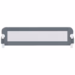 vidaXL Toddler Safety Bed Rail Grey 150x42cm Polyester Kids Nursery Rails