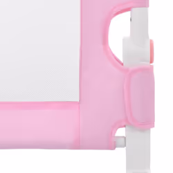 vidaXL Toddler Safety Bed Rail Pink 180x42cm Polyester Kids Nursery Rails