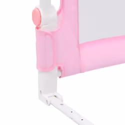 vidaXL Toddler Safety Bed Rail Pink 180x42cm Polyester Kids Nursery Rails - Additional view 4
