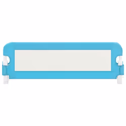 vidaXL Toddler Safety Bed Rail Blue 120x42cm Polyester Kids Nursery Rails