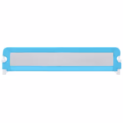vidaXL Toddler Safety Bed Rail Blue 180x42cm Polyester Kids Nursery Rails