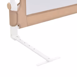 vidaXL Toddler Safety Bed Rail Taupe 120x42cm Polyester Kids Nursery Rails - Additional view 4