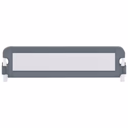 vidaXL Toddler Safety Bed Rail Grey 120x42cm Polyester Kids Nursery Rails