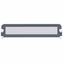 vidaXL Toddler Safety Bed Rail Grey 180x42cm Polyester Kids Nursery Rails