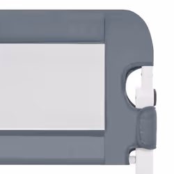 vidaXL Toddler Safety Bed Rail Grey 180x42cm Polyester Kids Nursery Rails