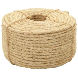 vidaXL Rope 100% Sisal 8mm 500m Twisted Twine Braided Rope Cat Scratching