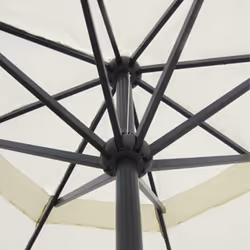 vidaXL Parasol White Aluminium 500cm Outdoor Garden Patio Umbrella Sunshade - Additional view 2