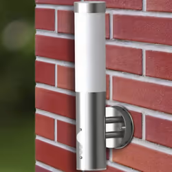 vidaXL Outdoor Wall Lamp with Motion Detector Stainless Steel Lighting Fixture