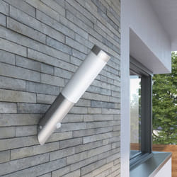 vidaXL RVS Garden Wall Lamp with Motion Detector E27 Waterproof Outdoor Light