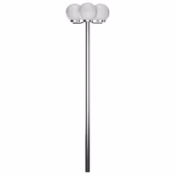 vidaXL Garden Lamp Post 3 Lamps Outdoor Terrance Standing Lighting Fixture