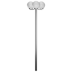 vidaXL Garden Lamp Post 3 Lamps Outdoor Terrance Standing Lighting Fixture