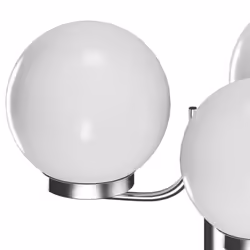 vidaXL Garden Lamp Post 3 Lamps Outdoor Terrance Standing Lighting Fixture - Additional view 4