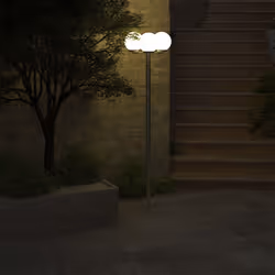 vidaXL Garden Lamp Post 3 Lamps Outdoor Terrance Standing Lighting Fixture - Additional view 8