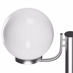 vidaXL Garden Lamp Post 2 Lamps Outdoor Terrance Standing Lighting Fixture - Additional view 4