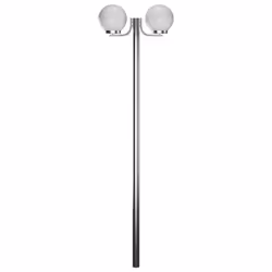 vidaXL Garden Lamp Post 2 Lamps Outdoor Terrance Standing Lighting Fixture - Additional view 7