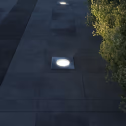vidaXL 3x Outdoor Ground Lights Square Garden Pathway Recessed Built-in Lamp