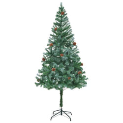 vidaXL Artificial Christmas Tree with Pinecones 180cm Holiday Xmas Decoration