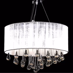 vidaXL Chandelier with 85 Crystals White Chandelier Lamp Pendant Lighting
