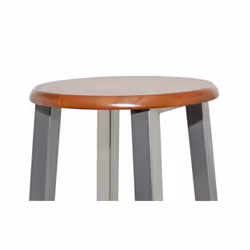 vidaXL 2x Bar Stools Metal with MDF Seat Kitchen Breakfast Barstool Chair