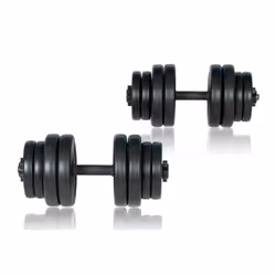 vidaXL Dumbbells 2x15kg Strength Training Free Weights Gym Fitness Equipment