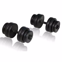 vidaXL Dumbbells 2x15kg Strength Training Free Weights Gym Fitness Equipment
