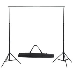 vidaXL Telescopic Background System 155-300cm Studio Backdrop Support Stand