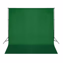 vidaXL Backdrop Cotton without Stand Green Chroma Key Studio Photography Screen
