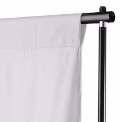 vidaXL Backdrop Cotton without Stand White Studio Background System Stand