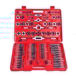 vidaXL Tap&Die Tool Set 111 piece Workshop Hand Car Vehicle Tools Wrench Case