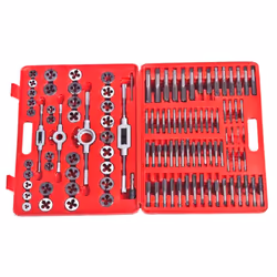 vidaXL Tap&Die Tool Set 111 piece Workshop Hand Car Vehicle Tools Wrench Case