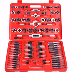 vidaXL Tap&Die Tool Set 111 piece Workshop Hand Car Vehicle Tools Wrench Case - Additional view 4