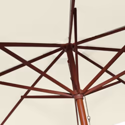 vidaXL Garden Parasol Sunshade Outdoor Umbrella Canopy Sun Shelter Sand White - Additional view 11
