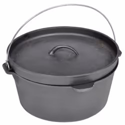 Dutch Oven With Cast Iron Cover 8 Liter Ovenware Cookware Kitchen Cooker - Additional view 4