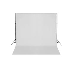 vidaXL Backdrop Support System 600x300cm White Photography Studio Background