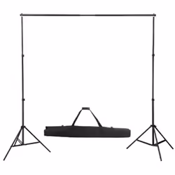 vidaXL Backdrop Support System 300x300cm Black Photography Studio Background