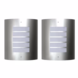 vidaXL 2x Waterproof Wall Lights 60W Stainless Steel Outdoor Garden Patio Lamp