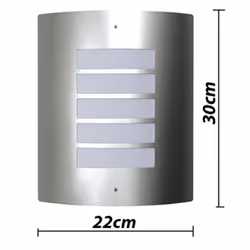 vidaXL 2x Waterproof Wall Lights 60W Stainless Steel Outdoor Garden Patio Lamp