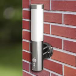 vidaXL 2x Waterproof Wall Garden Lights with Motion Sensor Cylindrical Lamp