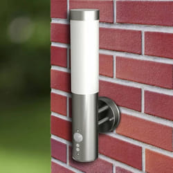 vidaXL 2x Waterproof Wall Garden Lights with Motion Sensor Cylindrical Lamp