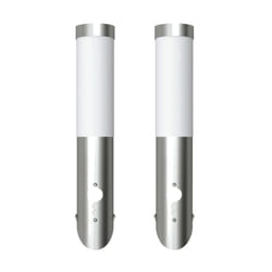 vidaXL 2x Wall Cylindrical Lamp with Motion Sensor Outdoor Lighting Fixture
