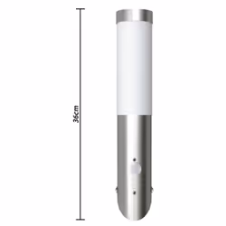 vidaXL 2x Wall Cylindrical Lamp with Motion Sensor Outdoor Lighting Fixture