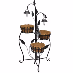 PLANTER PLANTING RACK BASKET PLATES SOLAR LED