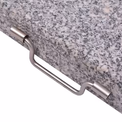 vidaXL Parasol Stand 45cm Granite Square Outdoor Umbrella Base Holder Support - Additional view 2