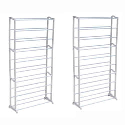 2x 10 TIERS 40 PAIR SHOE RACK STAND PORTABLE ORGANIZER STORAGE SOLUTION