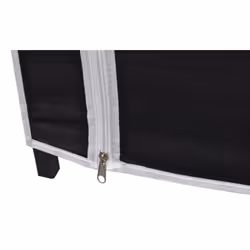 vidaXL Folding Wardrobe Black 110x45x175cm Cloth Shoe Storage Rack Organiser - Additional view 6