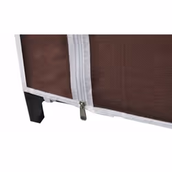 vidaXL Wardrobe Brown Fabric 110x45x175cm Cloth Shoe Storage Rack Organiser - Additional view 6