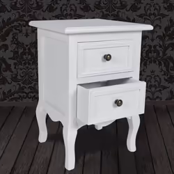 VidaXL 60637 nightstand/bedside table White