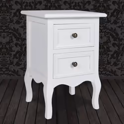 VidaXL 60637 nightstand/bedside table White - Additional view 4